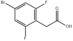 4-BROMO-2,6-DIFLUOROPHENYLACETIC ACID Struktur