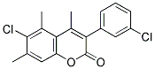 6-CHLORO-3(3'-CHLOROPHENYL)-4,5,7-TRIMETHYLCOUMARIN Struktur