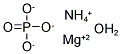 AMMONIUM MAGNESIUM PHOSPHATE HYDRATE Struktur