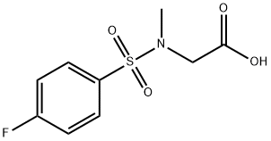 [(4-FLUORO-BENZENESULFONYL)-METHYL-AMINO]-ACETIC ACID Struktur