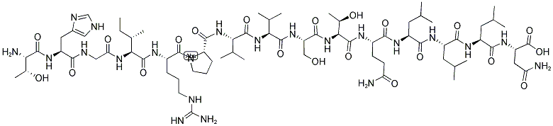H-THR-HIS-GLY-ILE-ARG-PRO-VAL-VAL-SER-THR-GLN-LEU-LEU-LEU-ASN-OH Struktur