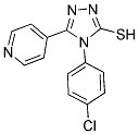 4-(4-CHLORO-PHENYL)-5-PYRIDIN-4-YL-4H-[1,2,4]TRIAZOLE-3-THIOL Struktur