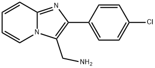 C-[2-(4-CHLORO-PHENYL)-IMIDAZO[1,2-A]PYRIDIN-3-YL]METHYLAMINE Struktur