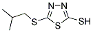 5-ISOBUTYLTHIO-1,3,4-THIADIAZOLE-2-THIOL Struktur