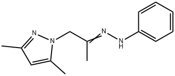 1-(3,5-DIMETHYL-1H-PYRAZOL-1-YL)ACETONE N-PHENYLHYDRAZONE Struktur