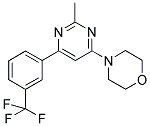 4-(2-METHYL-6-[3-(TRIFLUOROMETHYL)PHENYL]PYRIMIDIN-4-YL)MORPHOLINE Struktur