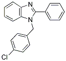 1-(4-CHLORO-BENZYL)-2-PHENYL-1H-BENZOIMIDAZOLE Struktur