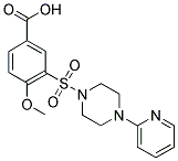 4-METHOXY-3-(4-PYRIDIN-2-YL-PIPERAZINE-1-SULFONYL)-BENZOIC ACID Struktur