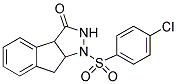 1,2,3,3A,8,8A-HEXAHYDRO-1-[(4-CHLOROPHENYL)SULFONYL]INDENO[2,1-C]PYRAZOL-3-ONE Struktur