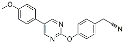 (4-([5-(4-METHOXYPHENYL)PYRIMIDIN-2-YL]OXY)PHENYL)ACETONITRILE Struktur