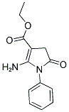 ETHYL 2-AMINO-5-OXO-1-PHENYL-4,5-DIHYDRO-1H-PYRROLE-3-CARBOXYLATE Struktur