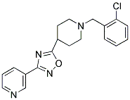 3-[5-(2-(CHLOROBENZYL)PIPERIDIN-4-YL)-1,2,4-OXADIAZOL-3-YL]PYRIDINE Struktur