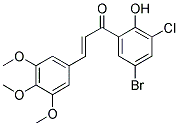 5'-BROMO-3'-CHLORO-2'-HYDROXY-3,4,5-TRIMETHOXYCHALCONE Struktur