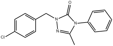 2-(4-CHLOROBENZYL)-5-METHYL-4-PHENYL-2,4-DIHYDRO-3H-1,2,4-TRIAZOL-3-ONE Struktur