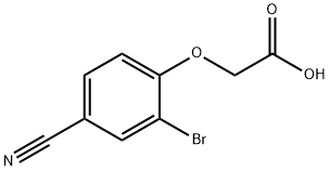 (2-BROMO-4-CYANO-PHENOXY)-ACETIC ACID Struktur