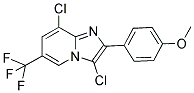 3,8-DICHLORO-2-(4-METHOXYPHENYL)-6-(TRIFLUOROMETHYL)IMIDAZO[1,2-A]PYRIDINE Struktur