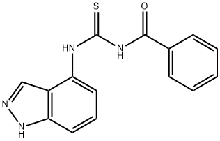 N-BENZOYL-N'-(1H-INDAZOL-4-YL)THIOUREA Struktur