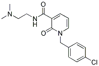 N-[2-(DIMETHYLAMINO)ETHYL]-1-(4-CHLOROBENZYL)-2-PYRIDONE-3-CARBOXAMIDE Struktur