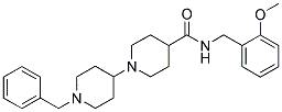 1-(1-BENZYLPIPERIDIN-4-YL)-N-(2-METHOXYBENZYL)PIPERIDINE-4-CARBOXAMIDE Struktur