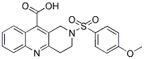 2-((4-METHOXYPHENYL)SULFONYL)-1,2,3,4-TETRAHYDROBENZO[B][1,6]NAPHTHYRIDINE-10-CARBOXYLIC ACID Struktur