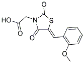 [5-(2-METHOXY-BENZYLIDENE)-2,4-DIOXO-THIAZOLIDIN-3-YL]-ACETIC ACID Struktur