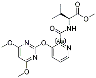 (2S)-2-[[[3-[(4,6-DIMETHOXYPYRIMIDIN-2-YL)OXY]PYRIDIN-2-YL]CARBONYL]AMINO]-3-METHYLBUTYRIC ACID, METHYL ESTER Struktur