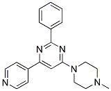 4-(4-METHYLPIPERAZIN-1-YL)-2-PHENYL-6-PYRIDIN-4-YLPYRIMIDINE Struktur