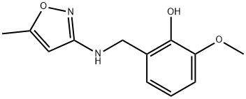 2-METHOXY-6-([(5-METHYL-3-ISOXAZOLYL)AMINO]METHYL)BENZENOL Struktur