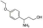 3-AMINO-3-(4-ETHOXY-PHENYL)-PROPAN-1-OL Struktur