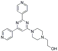 2-[4-(2,6-DIPYRIDIN-4-YLPYRIMIDIN-4-YL)PIPERAZIN-1-YL]ETHANOL Struktur