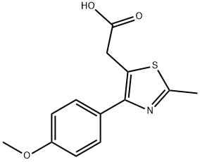 [4-(4-METHOXY-PHENYL)-2-METHYL-THIAZOL-5-YL]-ACETIC ACID Struktur