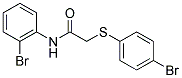 N-(2-BROMOPHENYL)-2-[(4-BROMOPHENYL)SULFANYL]ACETAMIDE Struktur