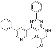 (2,2-DIMETHOXY-ETHYL)-[2-PHENYL-6-(5-PHENYL-PYRIDIN-3-YL)-PYRIMIDIN-4-YL]-AMINE Struktur