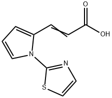 (Z)-3-[1-(1,3-THIAZOL-2-YL)-1H-PYRROL-2-YL]-2-PROPENOIC ACID Struktur