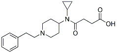 4-(CYCLOPROPYL(1-(2-PHENYLETHYL)PIPERIDIN-4-YL)AMINO)-4-OXOBUTANOIC ACID Struktur