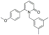 1-(3,5-DIMETHYLBENZYL)-6-(4-METHOXYPHENYL)PYRIDIN-2(1H)-ONE Struktur