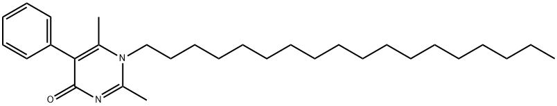 2,6-DIMETHYL-1-OCTADECYL-5-PHENYLPYRIMIDIN-4(1H)-ONE Struktur
