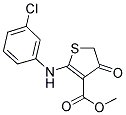 METHYL 2-[(3-CHLOROPHENYL)AMINO]-4-OXO-4,5-DIHYDROTHIOPHENE-3-CARBOXYLATE Struktur