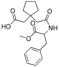 (1-(2-[(1-BENZYL-2-METHOXY-2-OXOETHYL)AMINO]-2-OXOETHYL)CYCLOPENTYL)ACETIC ACID Struktur