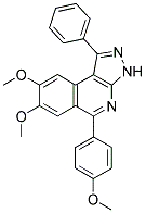 7,8-DIMETHOXY-5-(4-METHOXYPHENYL)-1-PHENYL-3H-PYRAZOLO[3,4-C]ISOQUINOLINE Struktur