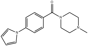 (4-METHYLPIPERAZINO)[4-(1H-PYRROL-1-YL)PHENYL]METHANONE Struktur