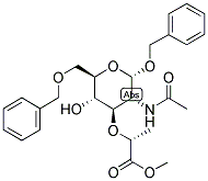 BENZYL N-ACETYL-6-O-BENZYL-A-D-MURAMIC ACID, METHYL ESTER Struktur