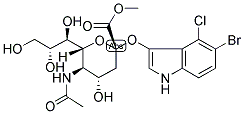 5-BROMO-4-CHLORO-3-INDOLYL-A-D-N-ACETYLNEURAMINIC ACID, METHYL ESTER Struktur