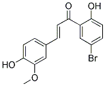 5'-BROMO-4,2'-DIHYDROXY-3-METHOXYCHALCONE Struktur