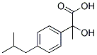 (2RS)-2-HYDROXY-2-(4-ISOBUTYLPHENYL)PROPANOIC ACID Struktur