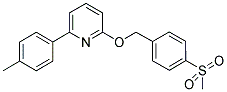 2-(4-METHYLPHENYL)-6-([4-(METHYLSULFONYL)BENZYL]OXY)PYRIDINE Struktur