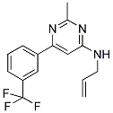 N-ALLYL-2-METHYL-6-[3-(TRIFLUOROMETHYL)PHENYL]PYRIMIDIN-4-AMINE Struktur