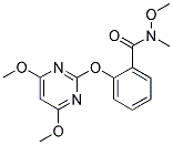 2-[(4,6-DIMETHOXYPYRIMIDIN-2-YL)OXY]-N-METHOXY-N-METHYLBENZAMIDE Struktur