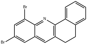 9,11-DIBROMO-5,6-DIHYDROBENZO[C]ACRIDINE Struktur