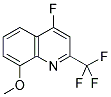 4-FLUORO-8-METHOXY-2-(TRFLUOROMETHYL)QUINOLINE Struktur